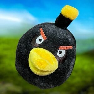 Angry Birds Bomb Black Bird plush toy (small)